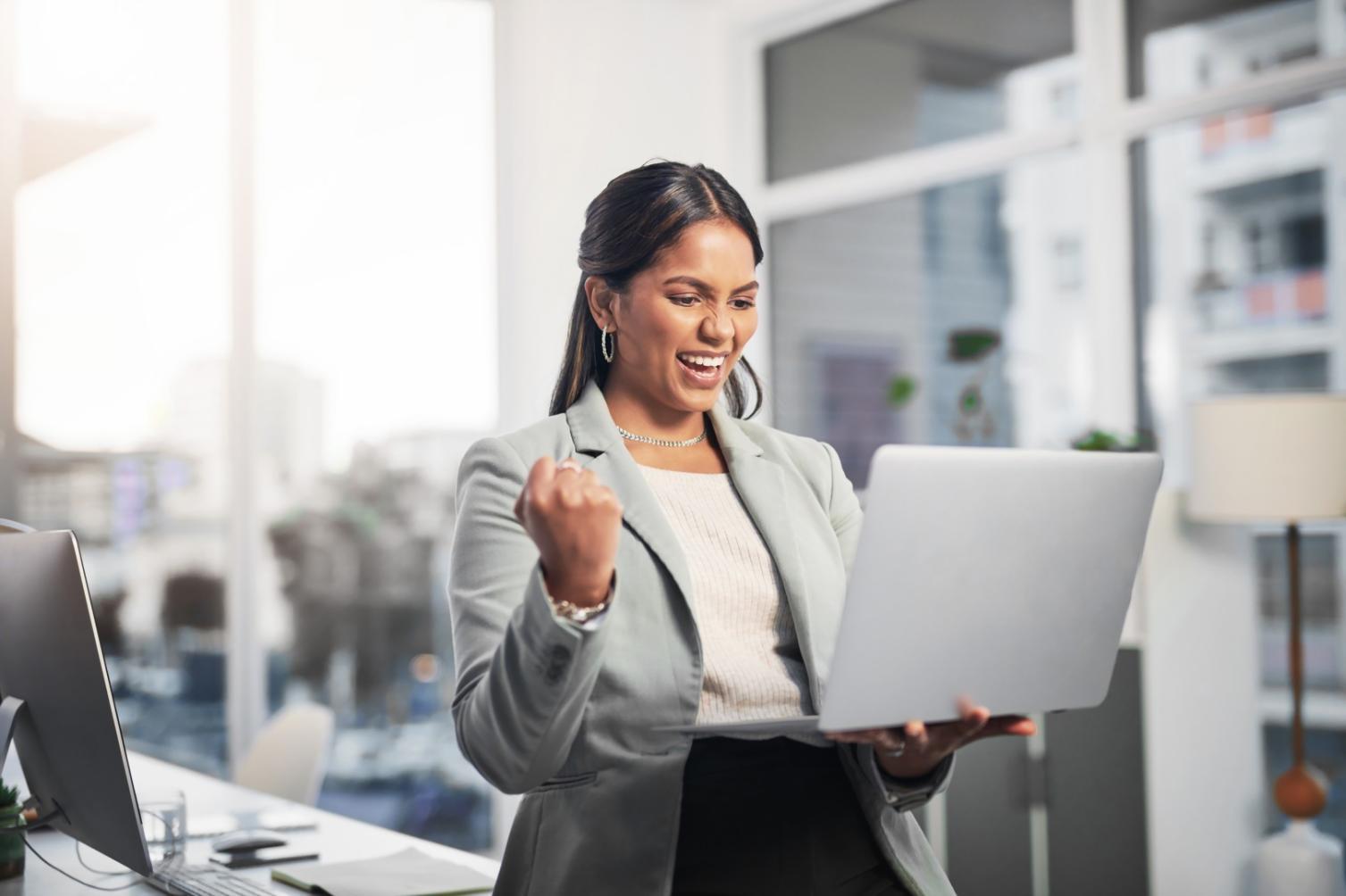 Financial tracking workspace with charts and measurement tools